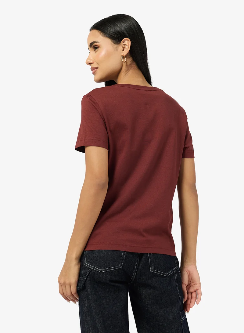 Calvin Klein Jeans Logo V Neck T-Shirt